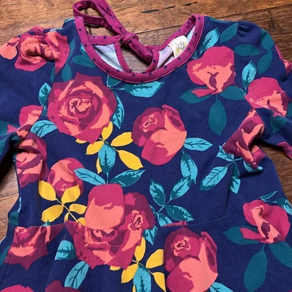 Wildflowers navy blue